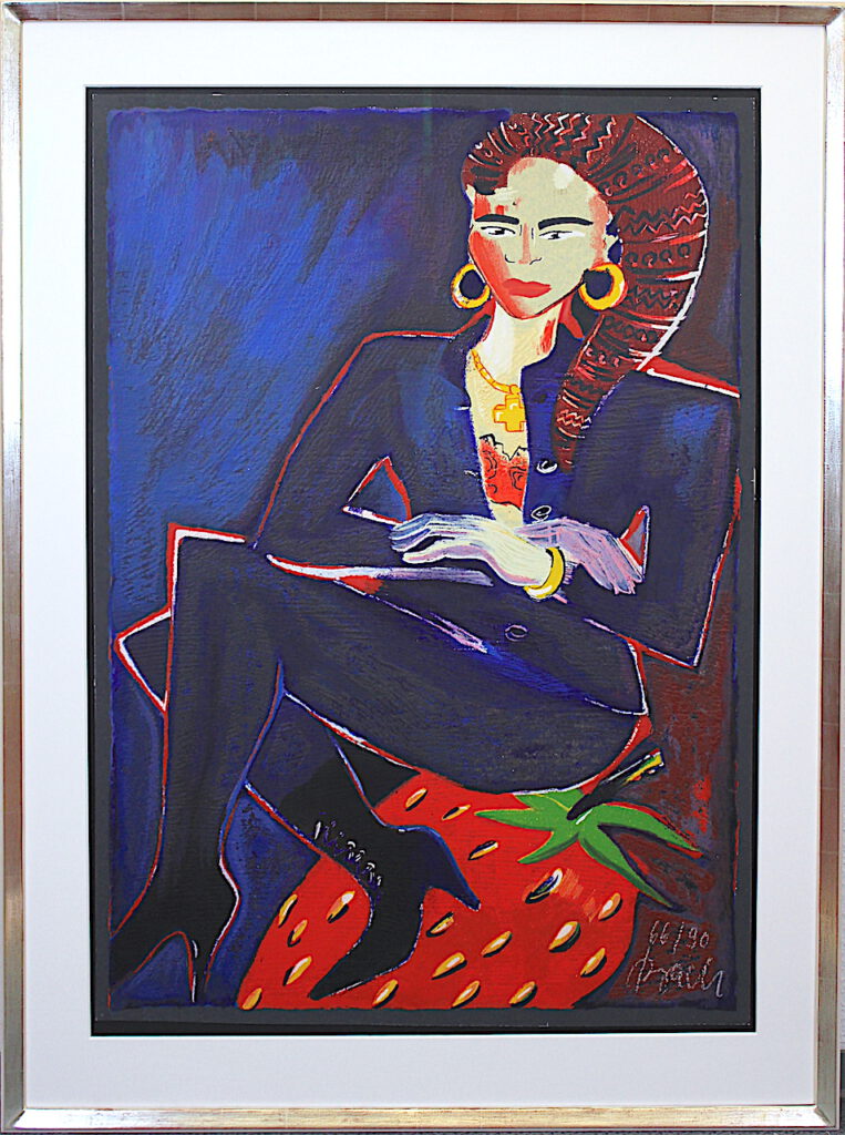 Elvira Bach – Woman on Strawberry – Galerie Speier